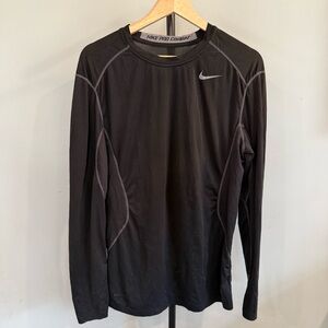 Nike Black Compression Long-Sleeve Performance Top
